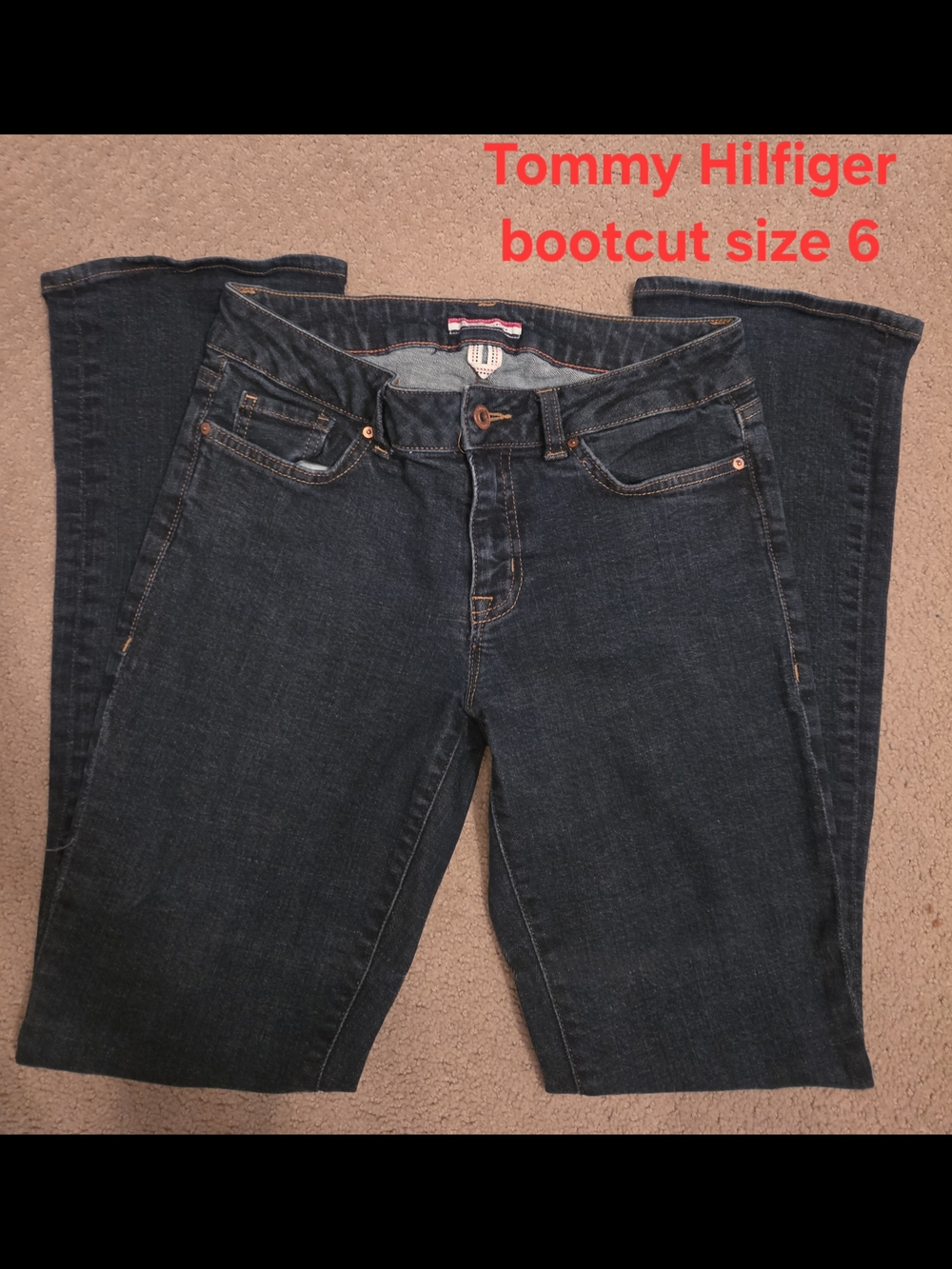 Tommy Hilfiger Women's Dark Wash Bootcut Jeans